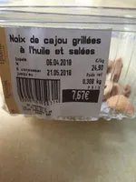 Noux de cajou grillées