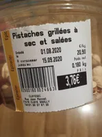 Pistaches grillées