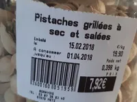 Pistaches grillées