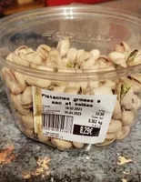 Pistaches grillées à sec et salées