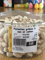 Pistaches grillés à sec et salées