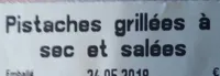 Pistaches grillées à sec et salées