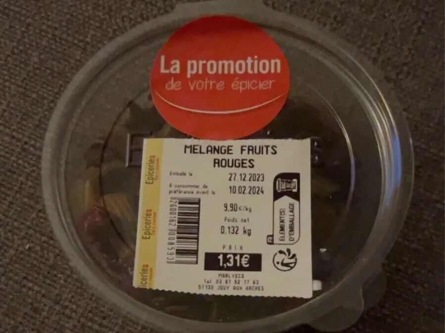 Melange fruits rouge