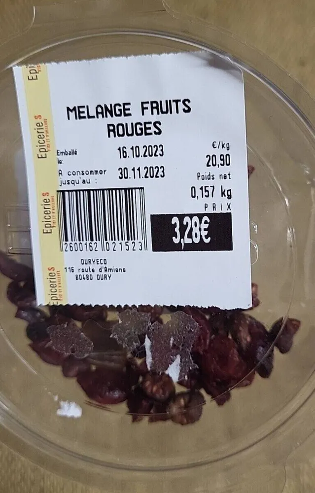 Mélange fruits rouges