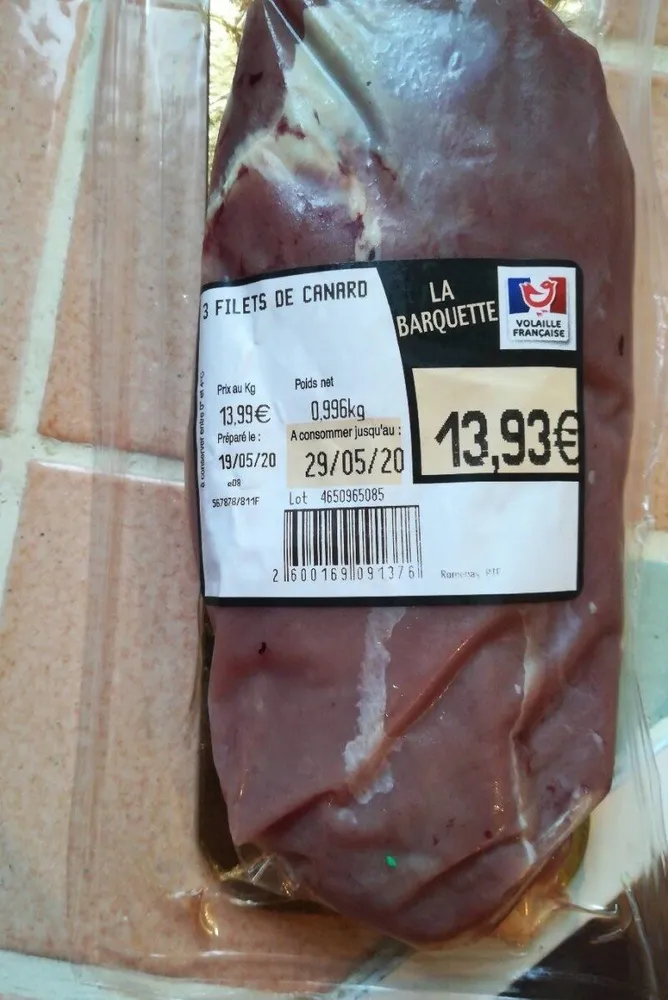 Filets de canard