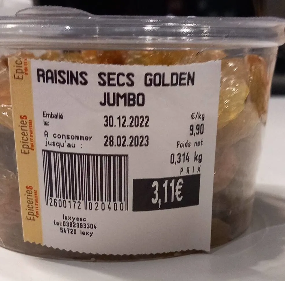 Raisins secs