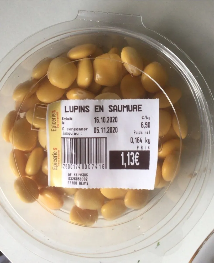 Lupins en saumure