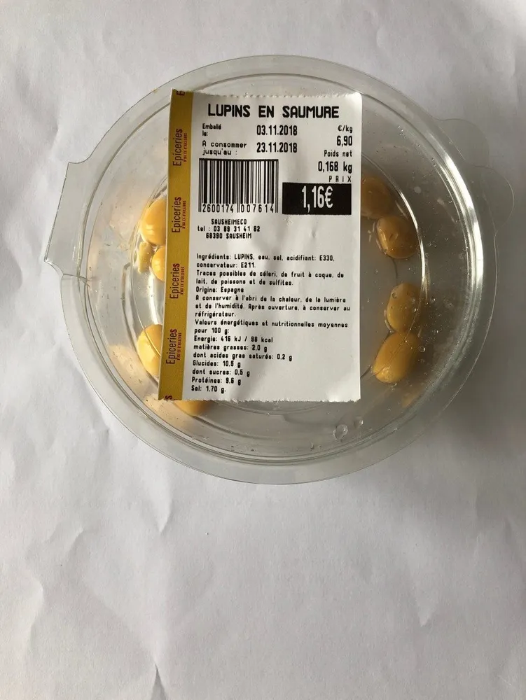 Lupins en saumure