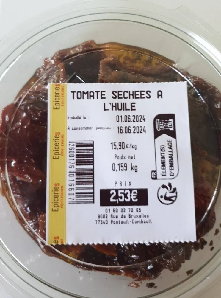 Tomates séchées à l'huile