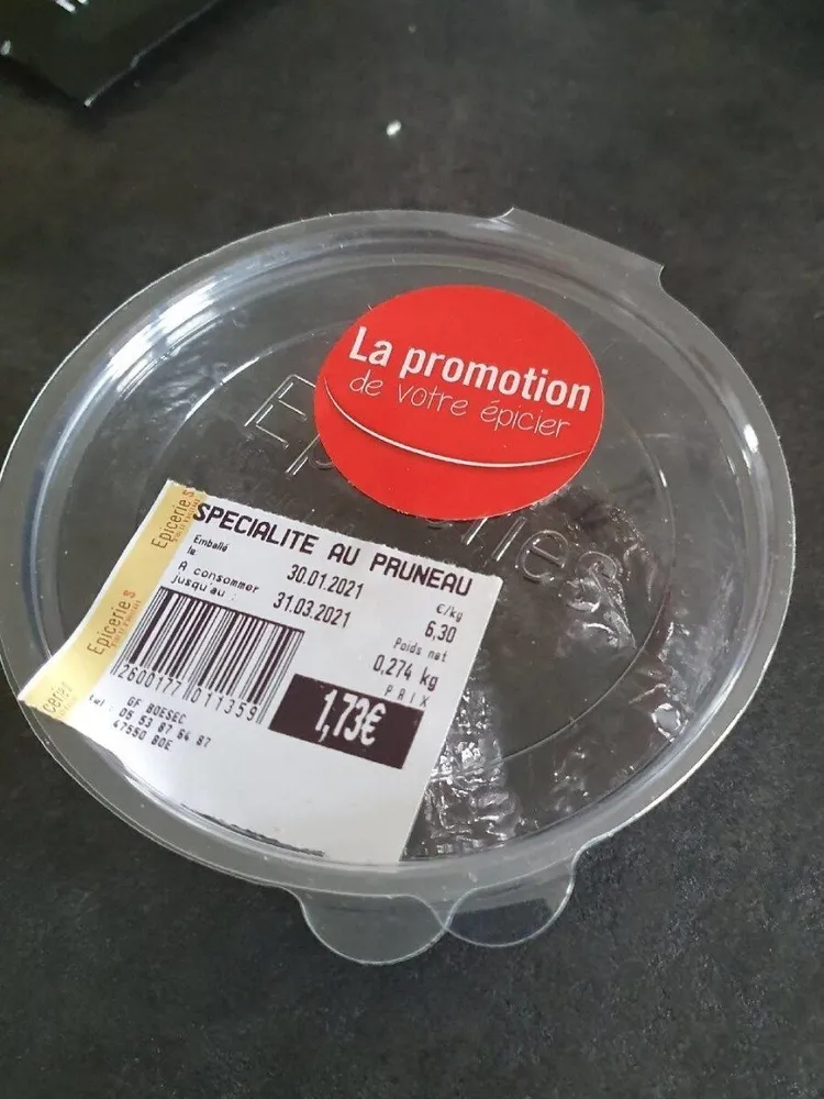 Specialite au pruneau