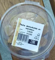 Pêche déshydraté en morceaux