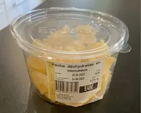 Pêche déshydratée en morceaux