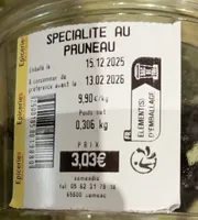 Spécialité au pruneau