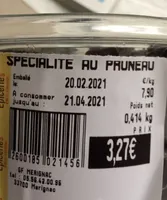 Specialite au pruneau