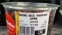 Raisin secs Thompson jumbo