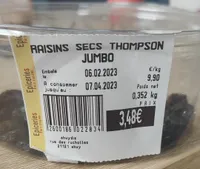 Raisins secs Thompson Jumbo