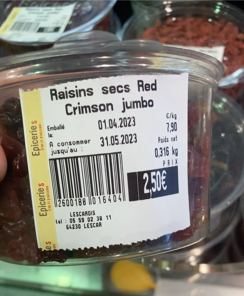 Raisins secs Red Crimson jumbo