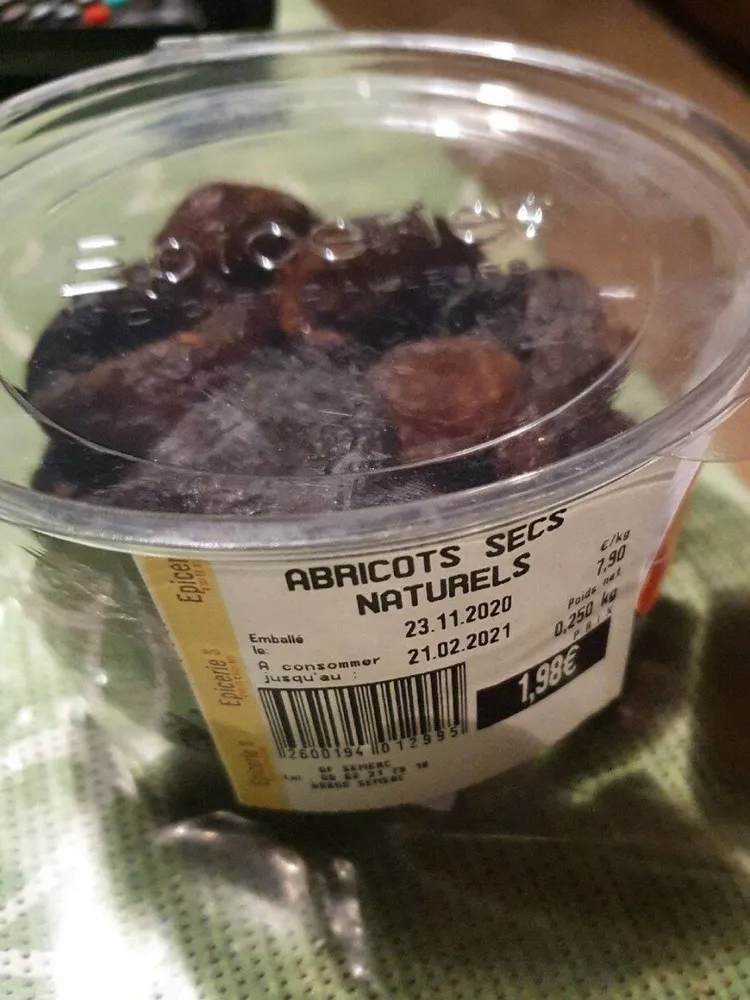 Abricots secs naturels
