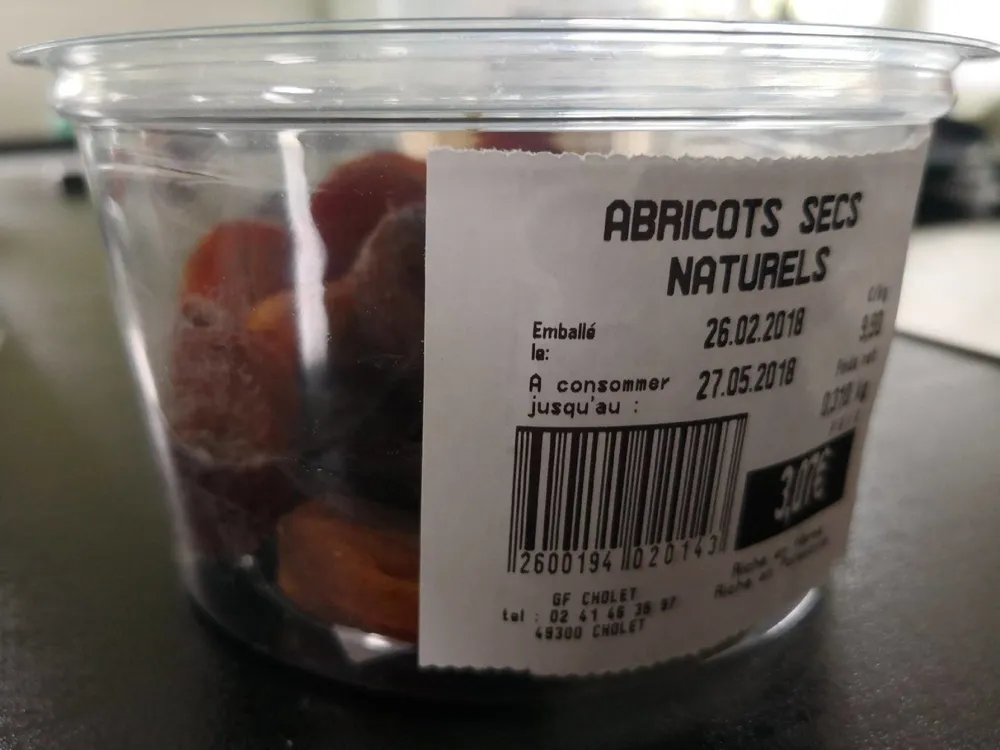 Abricots secs naturels