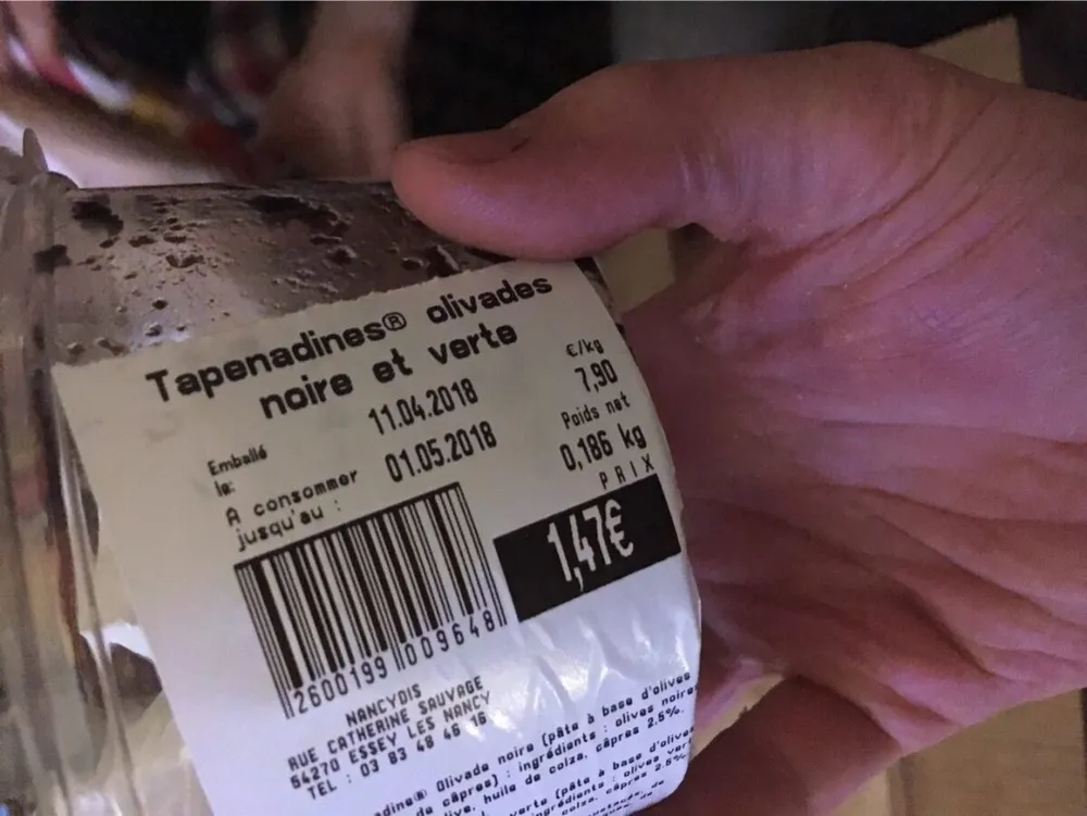 Tapenadines olivades noire et vertr