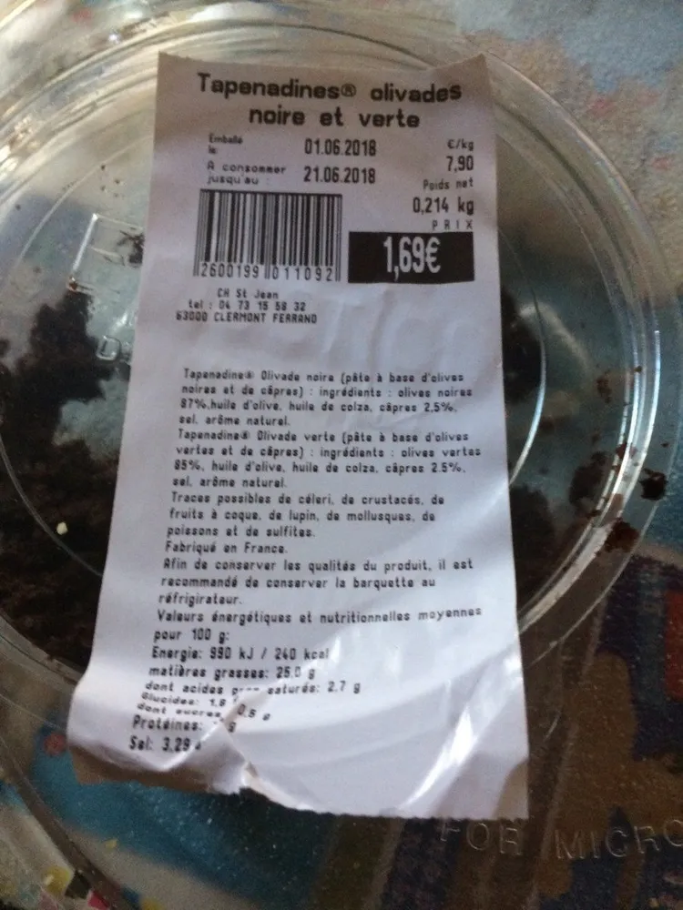 Tapenadines noirs