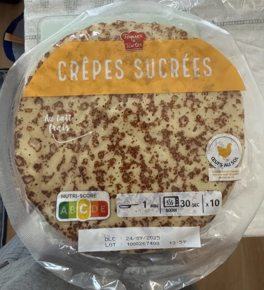 Crêpes sucrées