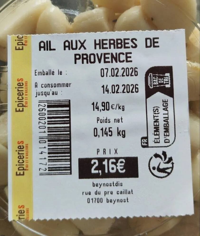 Ail aux herbes de Provence