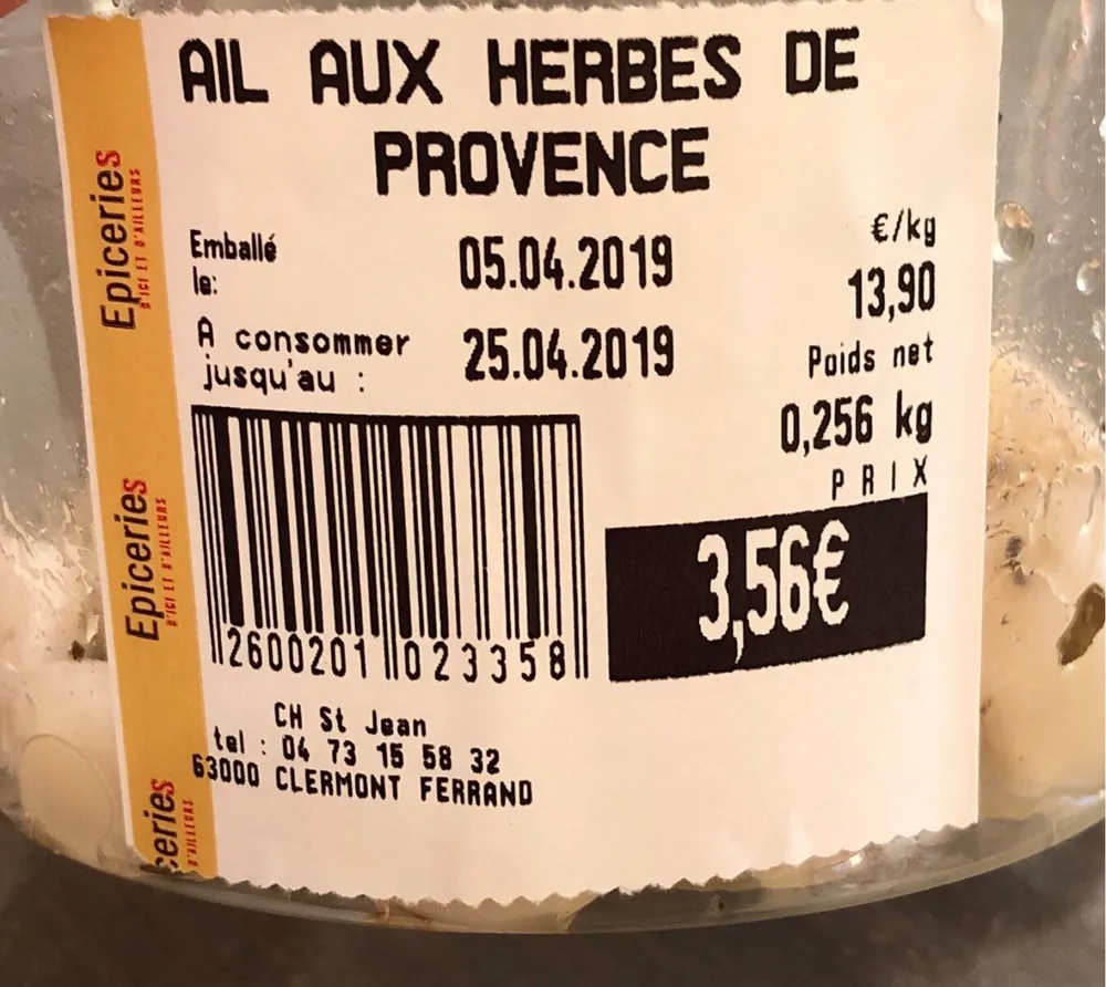 Ail aux herbes de provence