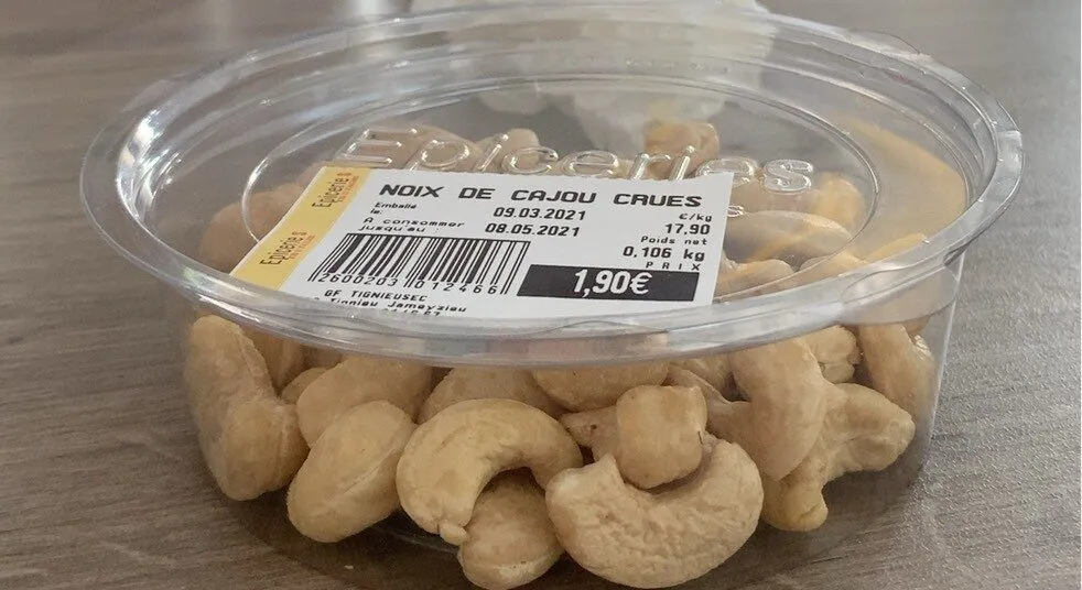 Noix de cajou crues