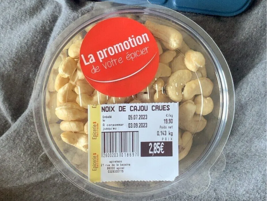 Noix de cajou crues