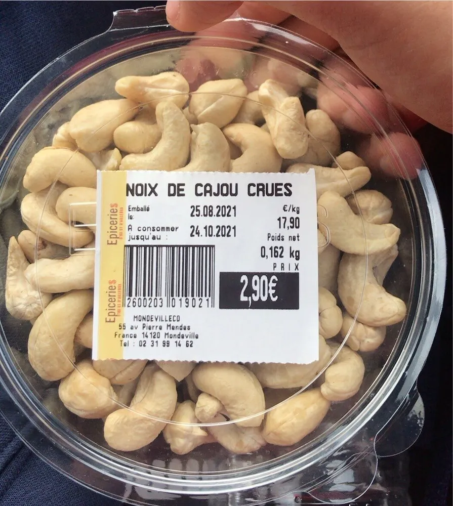 noix de cajou crues
