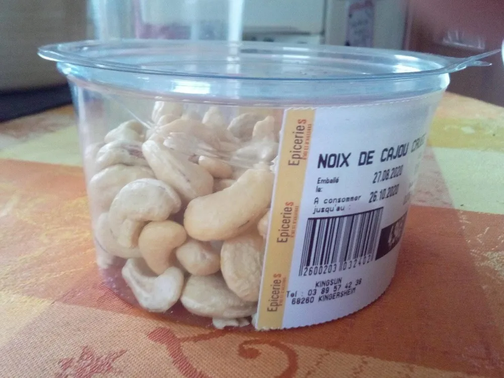 Noix de cajou crues