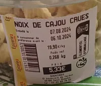 Noix de cajou crues