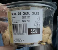 Noix de cajou crues