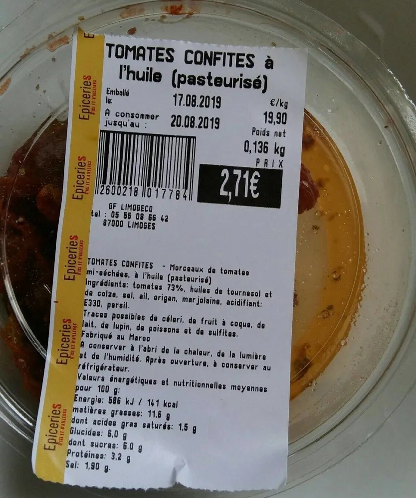 Tomates confites
