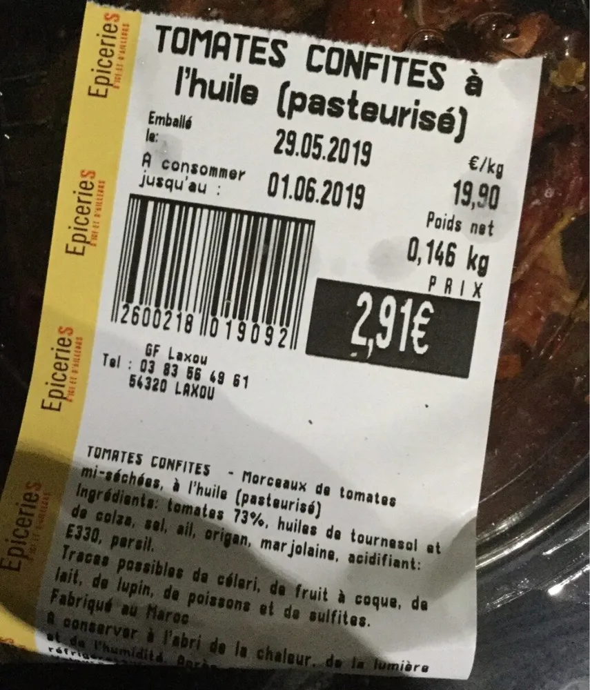 Tomates confites