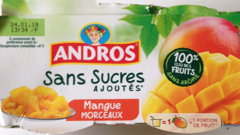 Spécialité de mangue avec morceaux