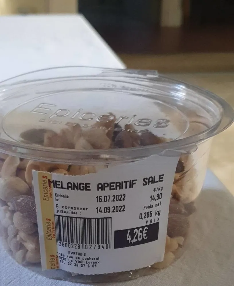 Melanges apéritif salé