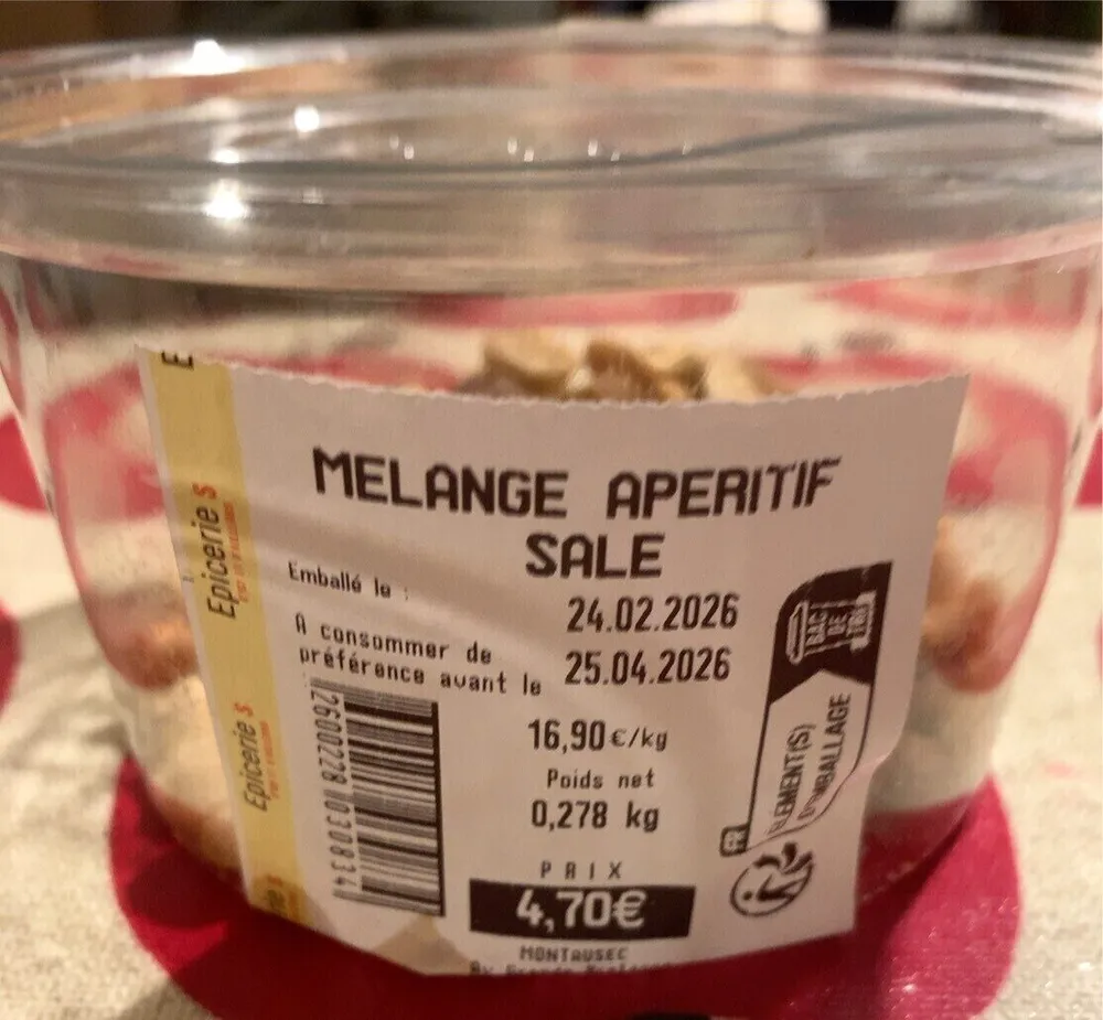 Melange aperitif salé