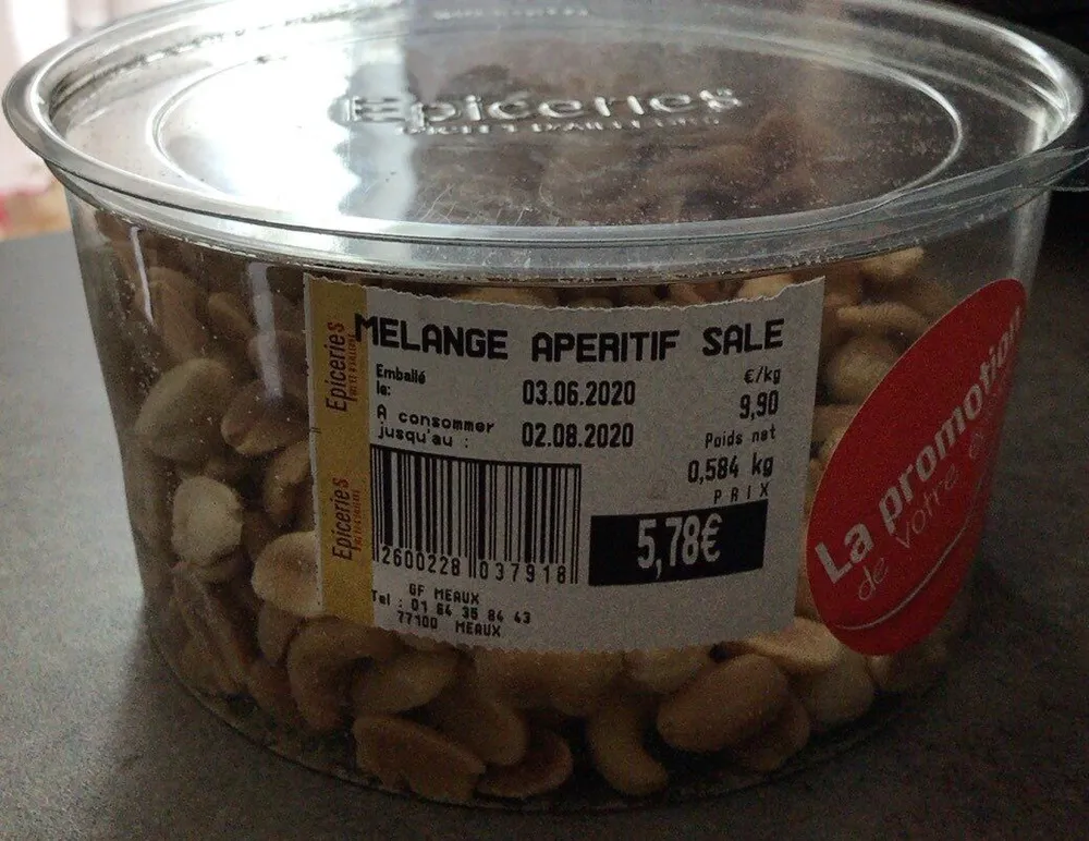 Mélange apéritif salé