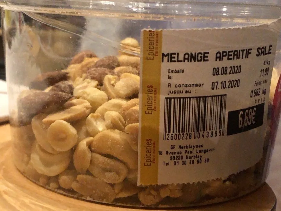 Mélange apéritif salé