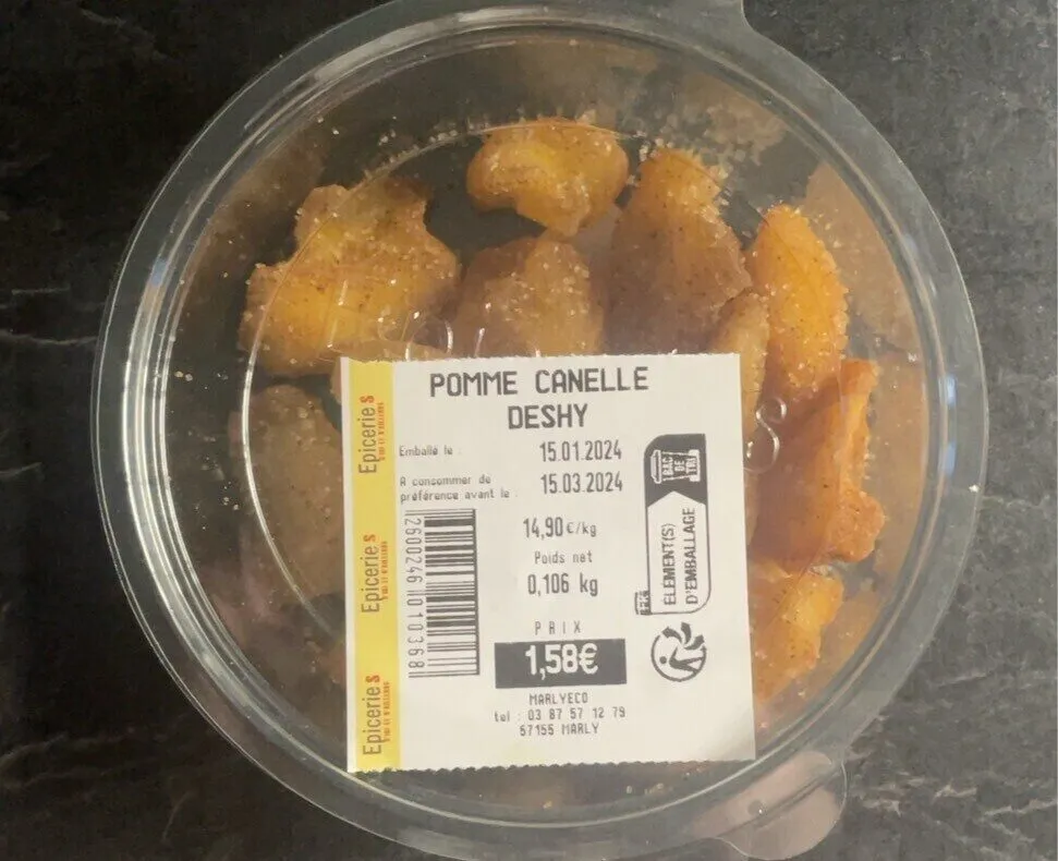 Pomme cannelle séchée