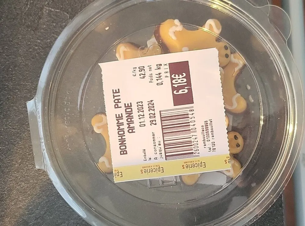 Bonhomme pâte Amande