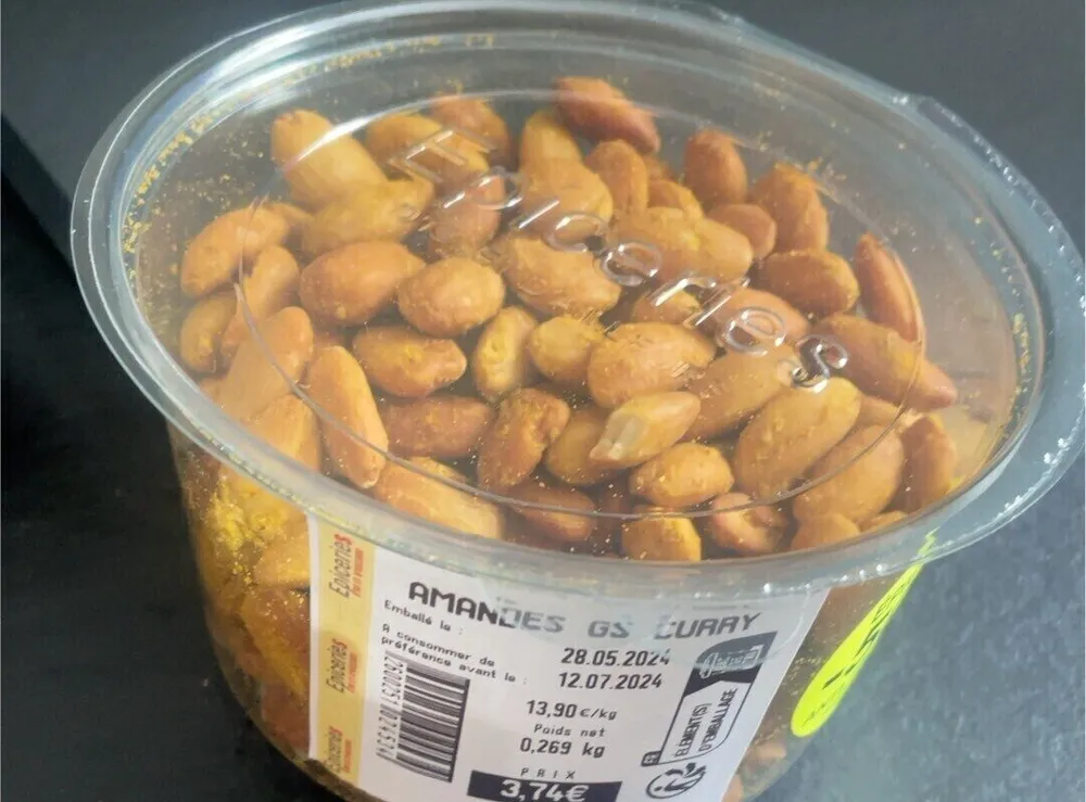 Amandes curry