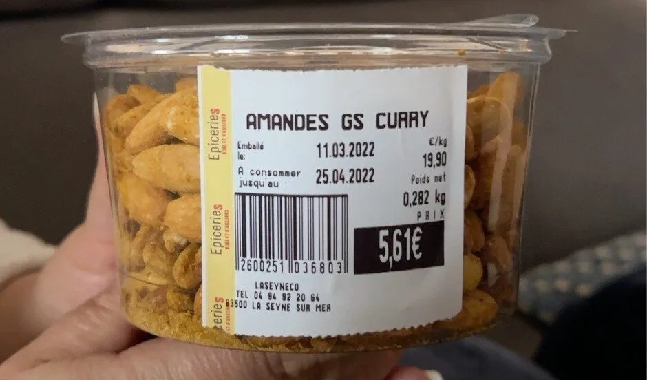 Amandes au curry