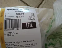 Spécialité de coco cubes