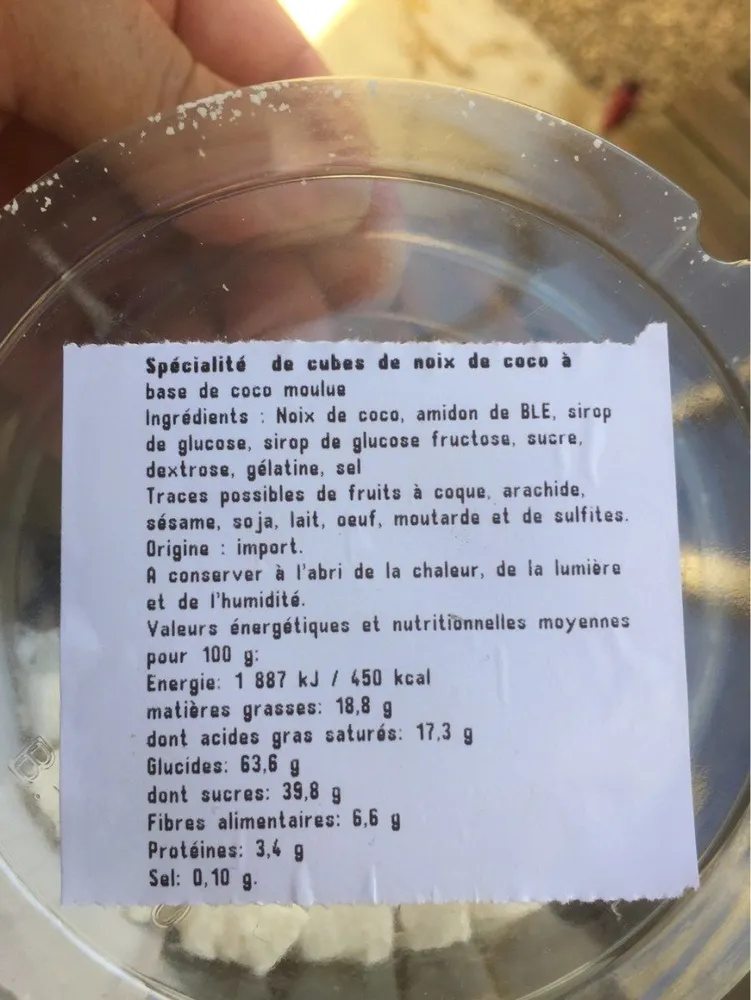 Specialite de coco