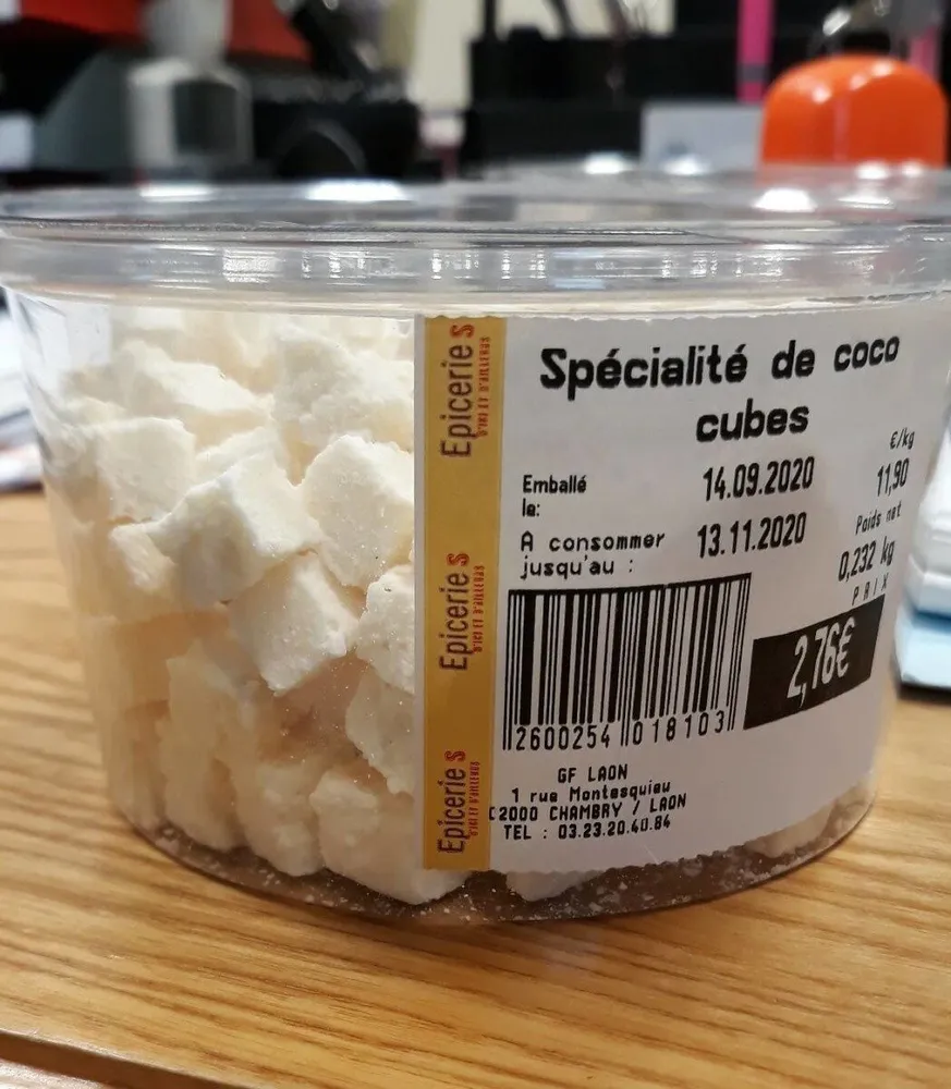 Cubes de coco