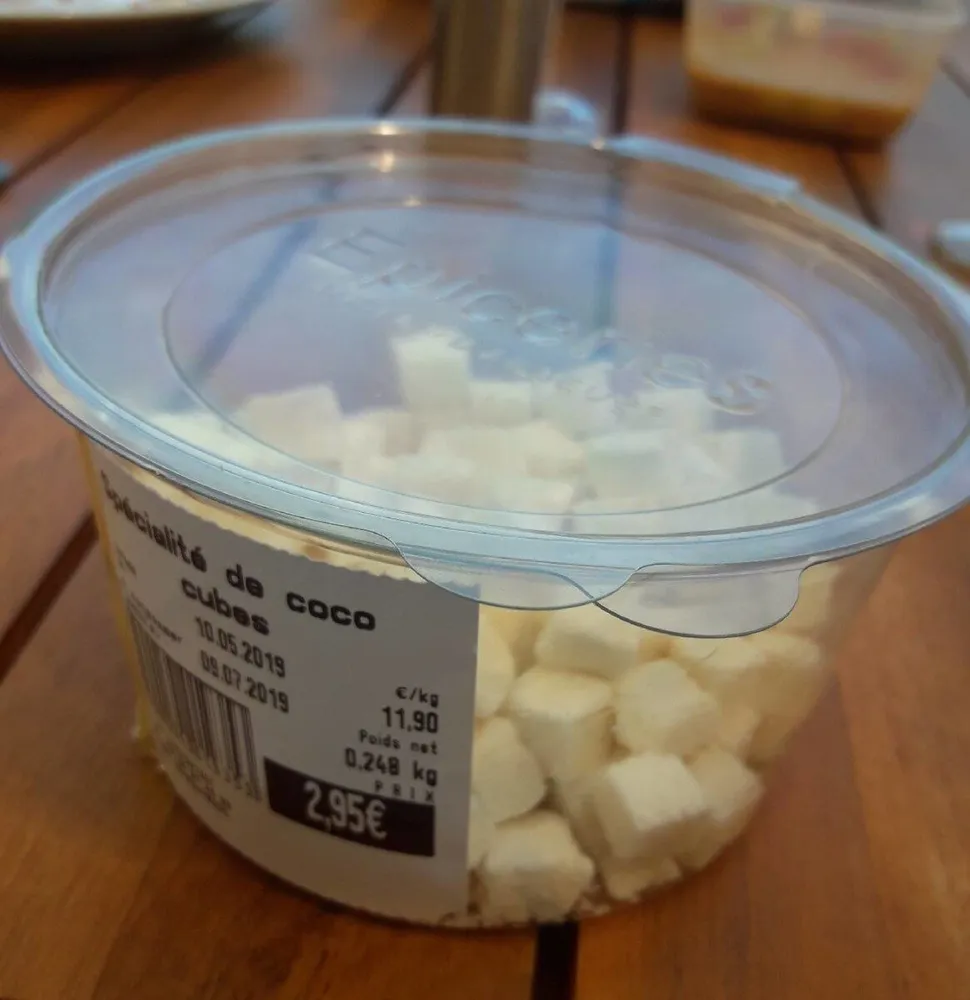 spécialité de coco cubes