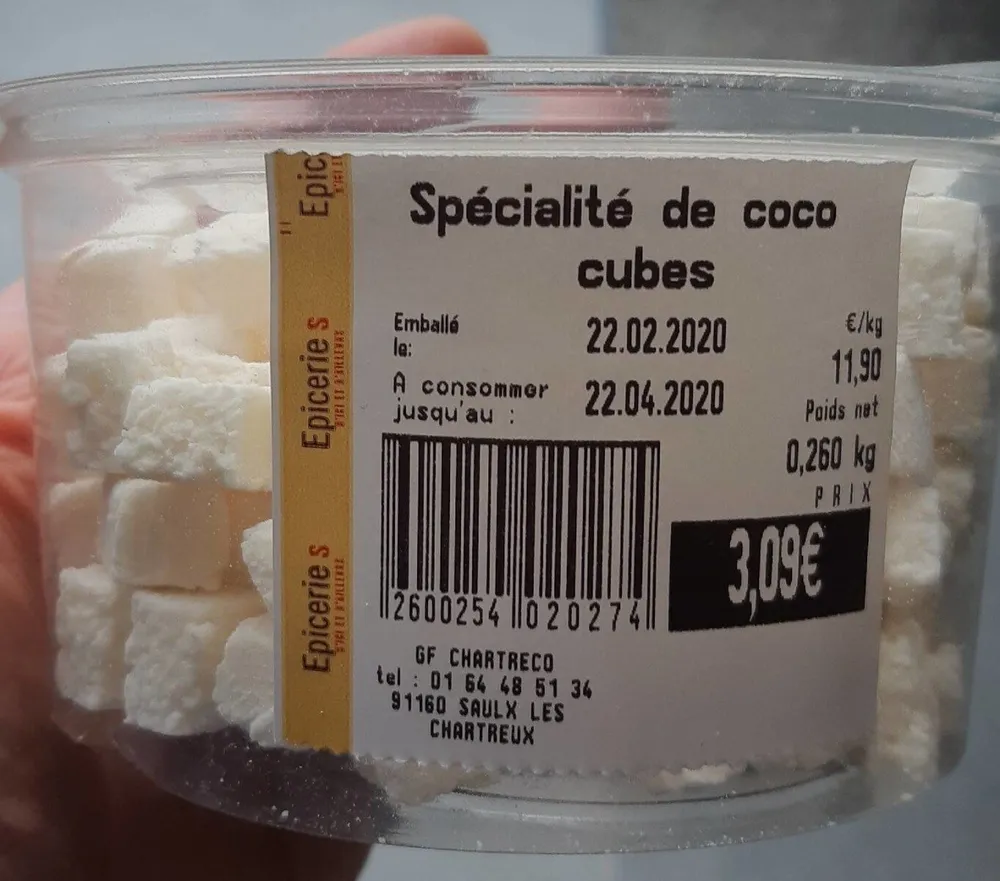 Cubes coco